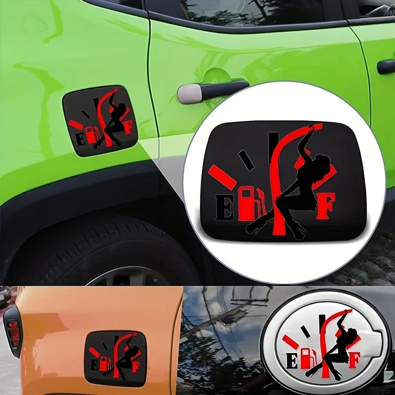 

Острая наклейка для измерения уровня топлива и танцора, идеально подходит для автомобильных топливных дверей, чехлов для ноутбуков, стен гаража, добавления жирной автомобильной вибрации