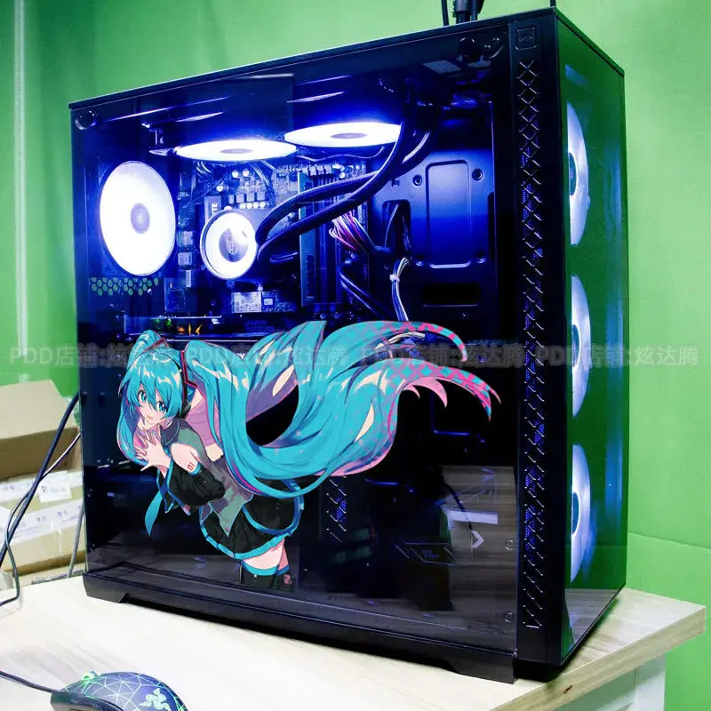 Anime Congniang reflective stickers Hatsune Miku music characters MIKU cartoon waterproof personalized decorative body sticker