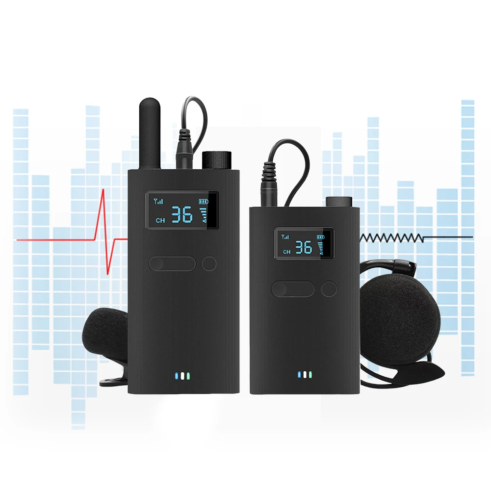 2,4G Tragbare Audio Sender Empfänger Whisper Tour Guide Sprechen Gerät Drahtlose Reiseleiter Audio System für Tour Kirche