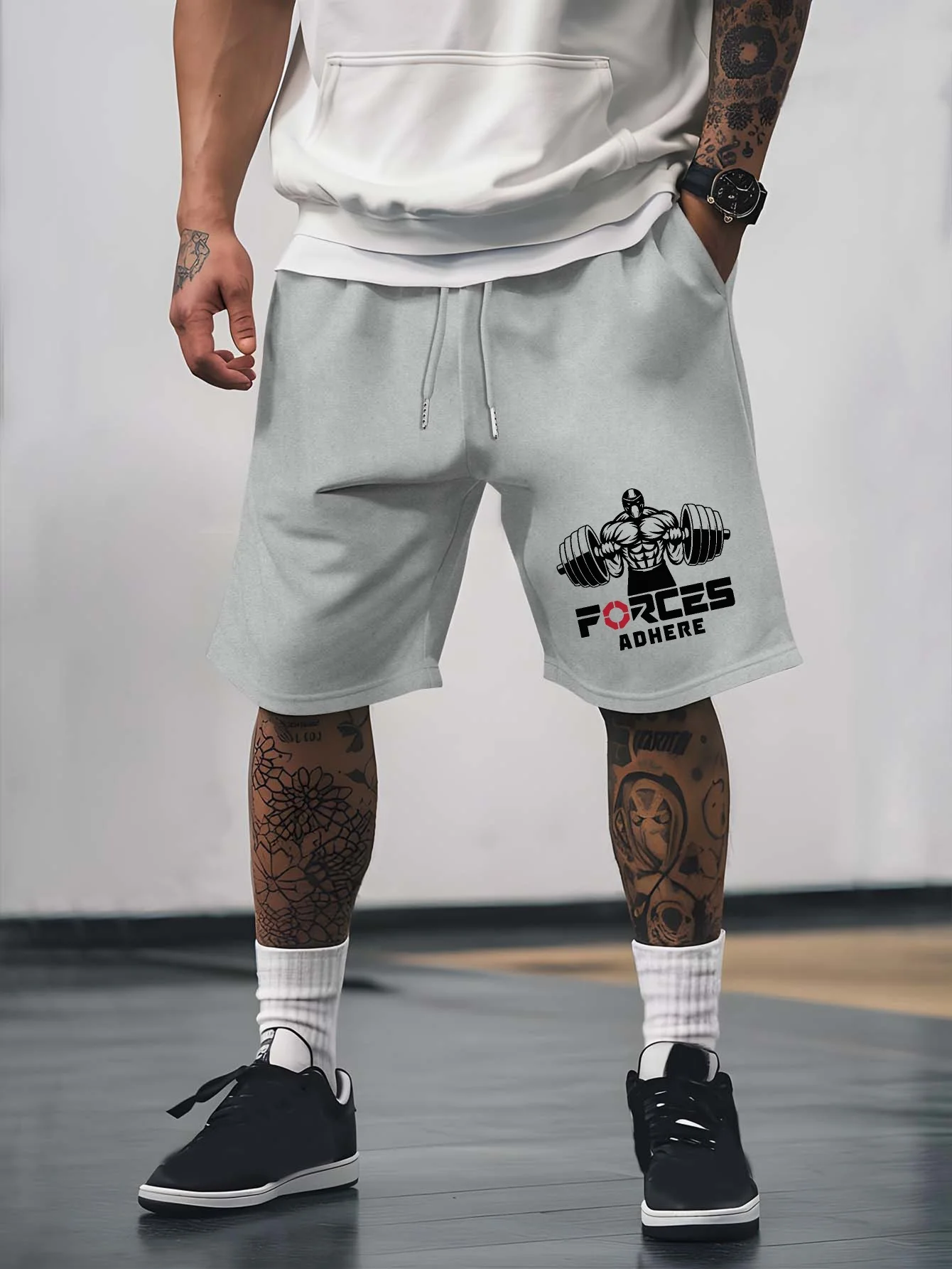 

Летние мужские повседневные шорты с принтом для фитнеса, дышащая ткань, стильные, универсальные, подходят для занятий спортом и повседневной носки.