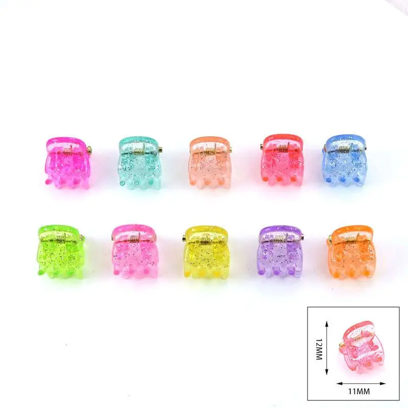 50 stuks Mini Haarspeldjes Kleurrijk Schattig Bloem/Ster/Kroon/Tekening Haarspelden DIY Pop voor Kinderen Huisdier Handgemaakte Ambachten Decoratie Accessoires