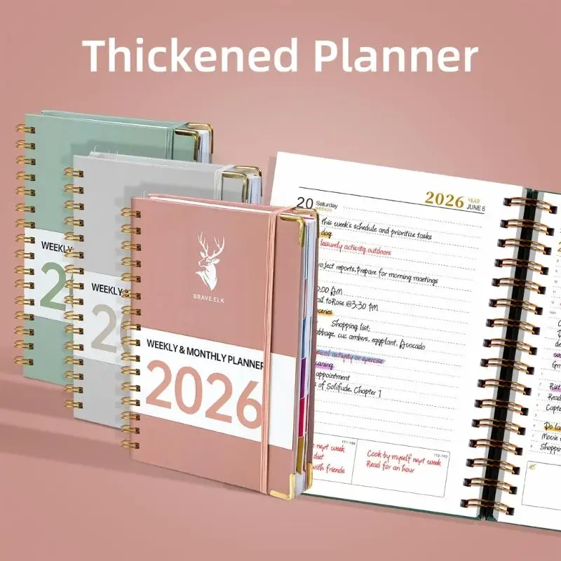 Planer harmonogramu 2026 Planer dzienny Wielofunkcyjne sekcje Dziennik planowania podróży Harmonogram Notatnik do płynnego 896C