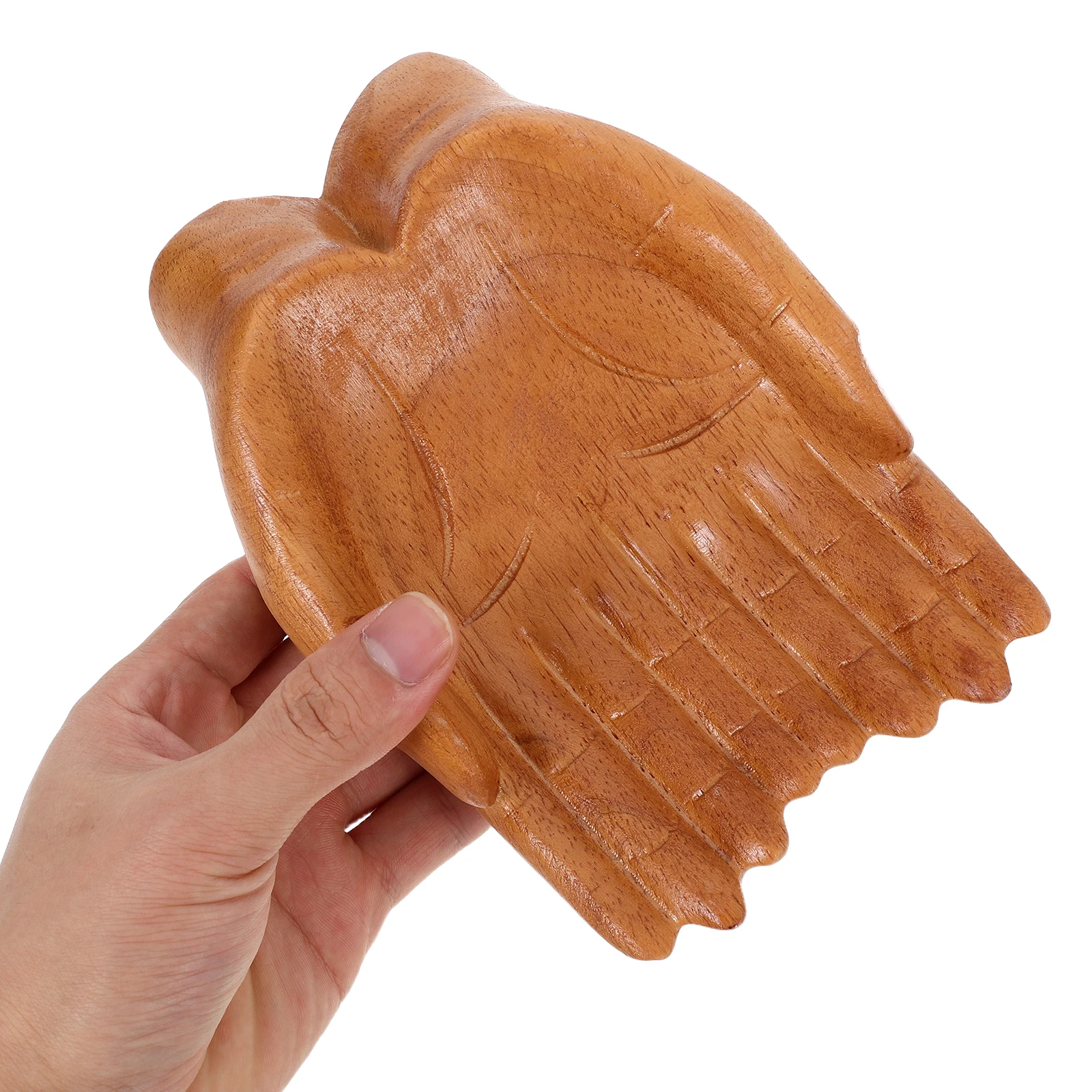 

Decorative Bowl Carved Wooden Snack Key Holder Small Tray Wooden Salad Bowl Living Room Coffee Table Fruit Salad Bowls