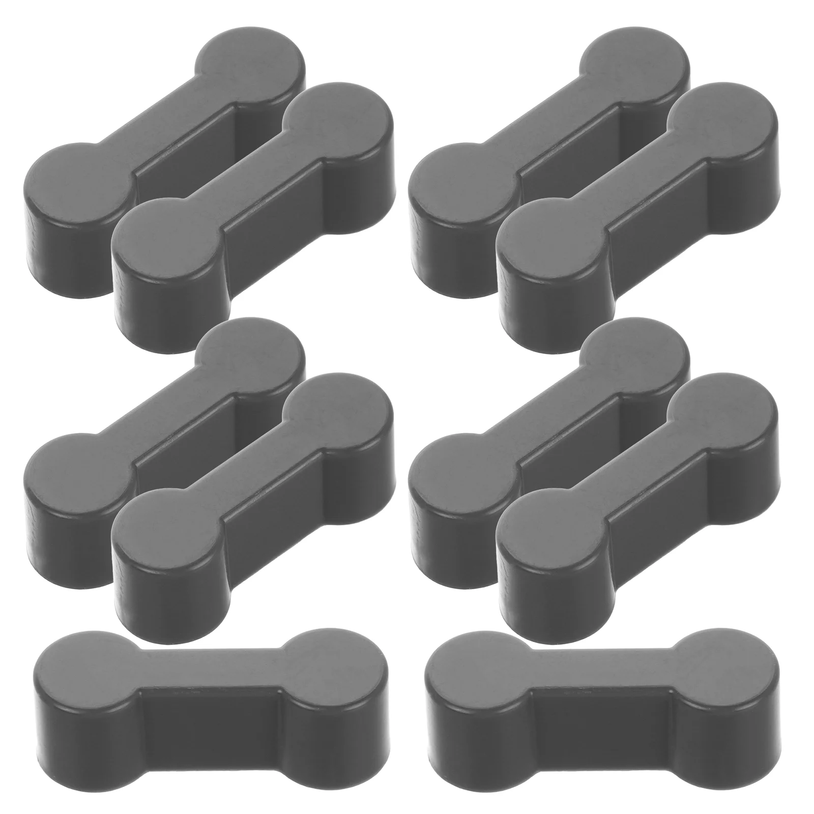 

20 Pcs Train Track Buckle Wooden Connectors Plastic Accessories Coupler Railway Adapter Dark Grey Parts