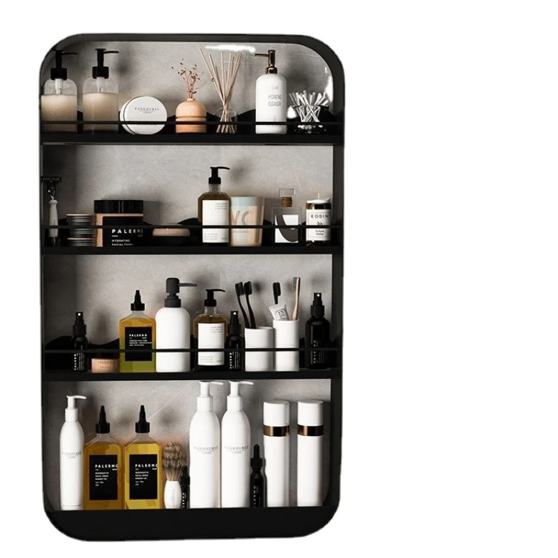 Bathroom Table Storage Rack Wall-Mounted Household Cosmetics Multi-Layer Storage above the Toilet