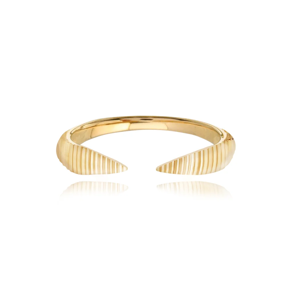Wholesale Simple Fashion Women Finger Jewelry Open Adjusted Gold Color Spike Rings