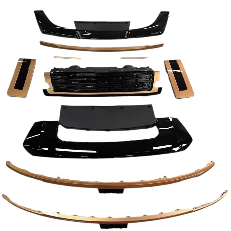 

Reli3 Car Accessories Black Front Rear Bumper Trailer Cover Spoiler Trim Strip Grille Grill for Land Rover Range Rover Vogue 2