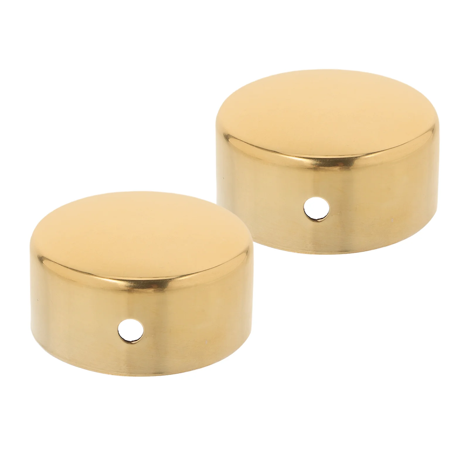 2 Pcs Stainless Steel Stair Handrail End Caps Minimalist Design Easy Installation Commercial Residential Smooth