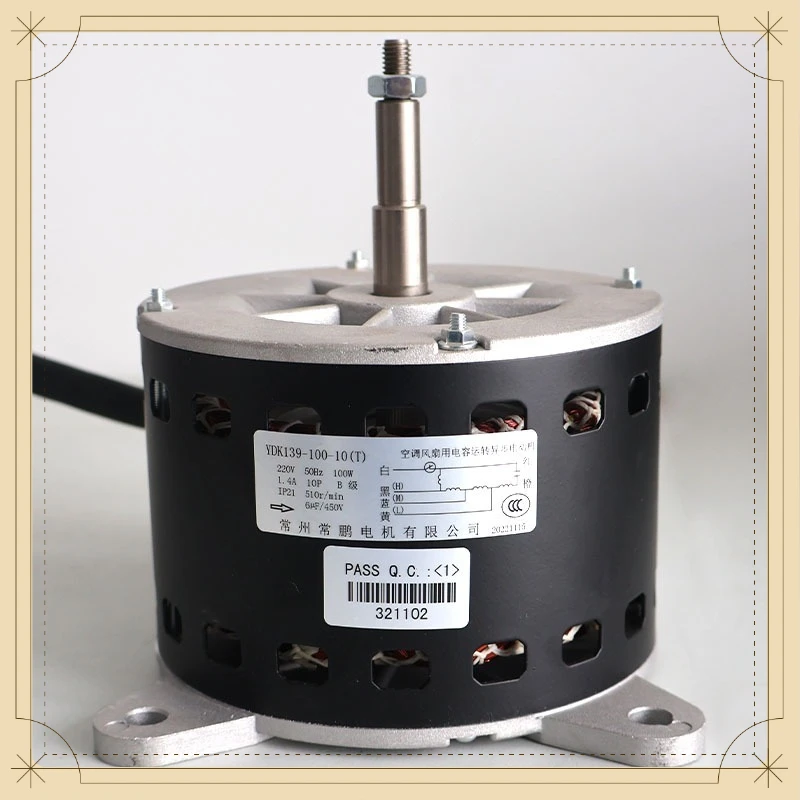 motor-de-ventilador-asincrono-de-ca-ydk139‑100‑10-de-100w-completamente-nuevo-con-bobina-de-cobre-puro-para-unidad-de-enfriamiento-de-aire-por-agua-de-5hp