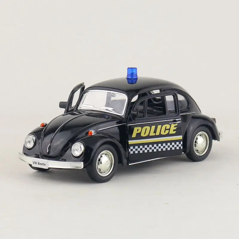 1:32 1967 Volkswagen Kever Politie Auto Klassieke Legering Automodel Diëst Metalen Speelgoedauto Model Simulatie Miniatuur Schaal X7