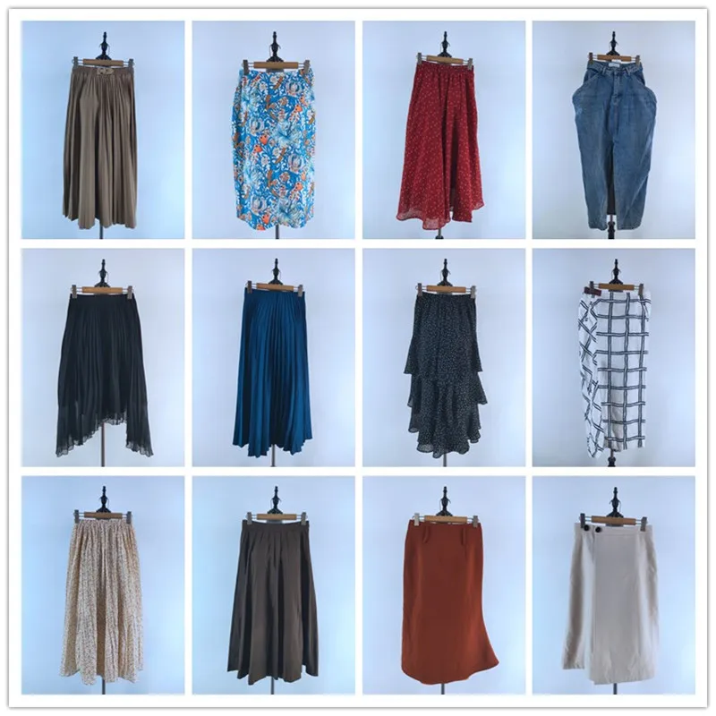 

Ele Vintage Unique f Skirt Not Matched in Sle Versatile Summer High-End Feeling Polyester Fiber 00% Women's Skirt