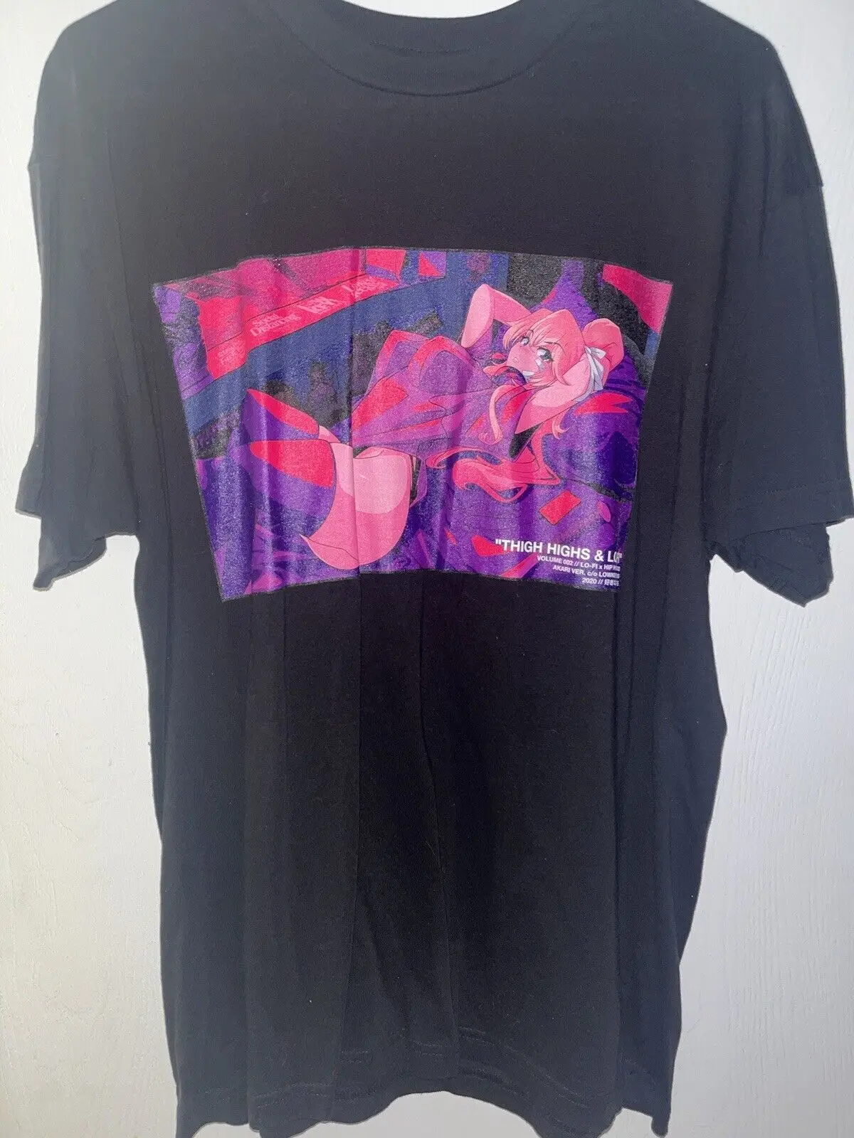 LOWKEY GEEKS Anime Shirt Large Rare  Lofi & Thighs