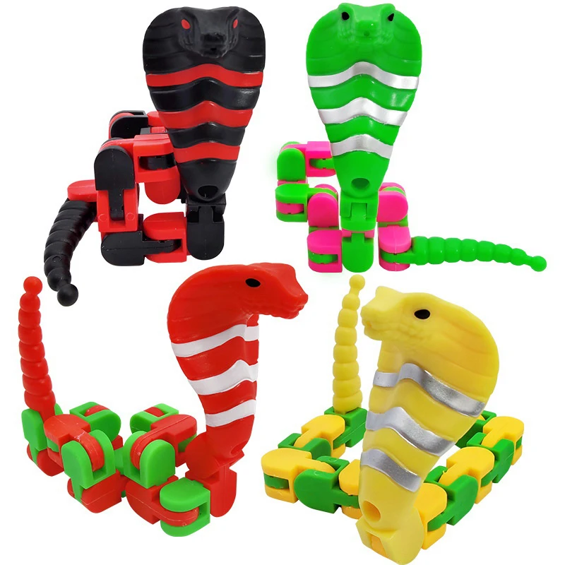 12PCS Wacky Tracks Snake Sensory Fidget Stress Relief ADHD Autism Anxiety Therapy Kids Toys Gag Gift Random Cool Stuff Funny