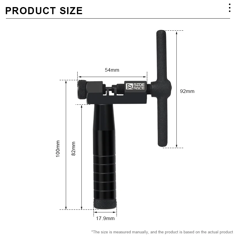 Professioneller Fahrradkettenbrecher, Fahrradkettenstift-Entferner, langlebig, rostfrei, ergonomischer Griff, Fahrrad-Reparaturwerkzeug – Detail 2