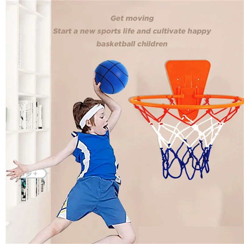 New Silent Basketball Soft PU Foam Squeezable Ball Children Sports and Entertainment Indoor Mute Bouncing Basketball No Noise