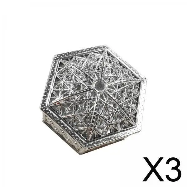 3xCreative Hexagon Candy Box Treat Gift Boxes Candy Boxes Bags Chocolate Packaging Box for Holiday