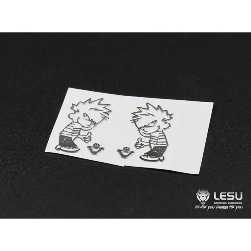 

LESU Logo Sticker K019-5 for 1/14 DIY Tamiyaya V8 Toy RC Tractor Truck Model Spare Parts TOUCAN HOBBY TH04826