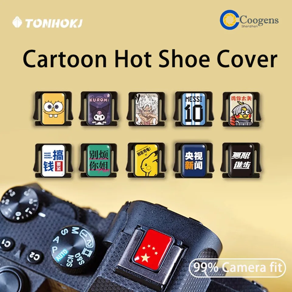 Cartoon Flash Hot Shoe Protection Cover Cap Cute Originality for Canon 800D Nikon Z30 Z50 Sony Fuji Olympus Pentax DSLR Camera