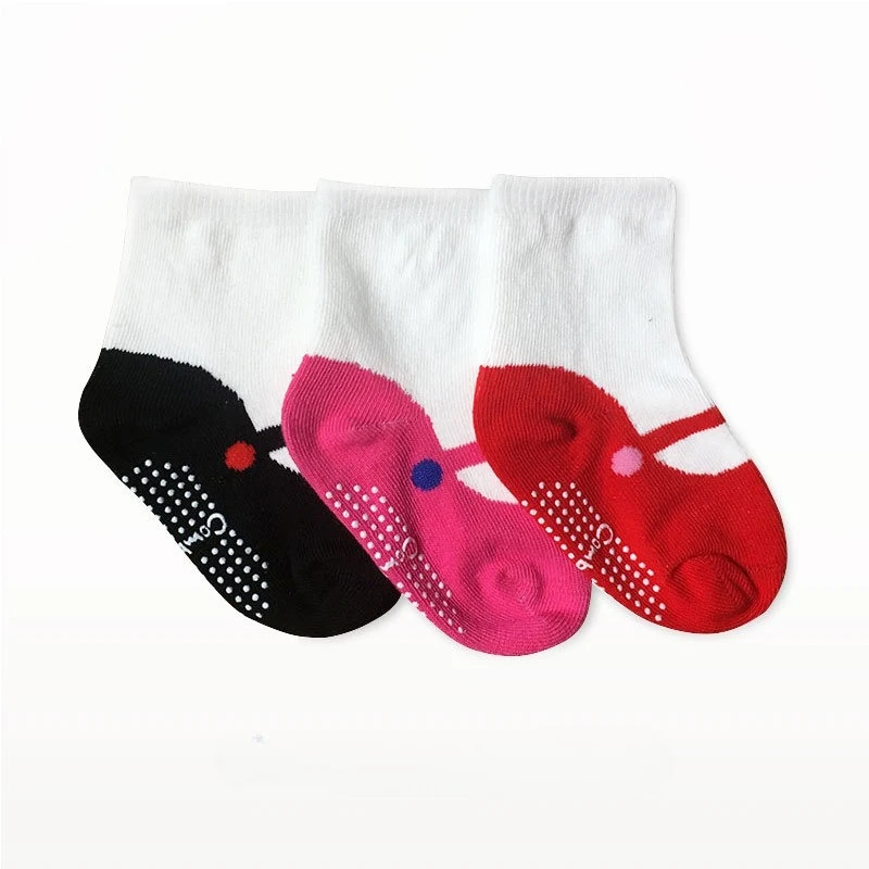 Spring Autumn Cute Kawaii Baby Socks Newborn Dance Ballet Style Floor Socks Kids Children Infant Anti Slip Toddler Short Socks