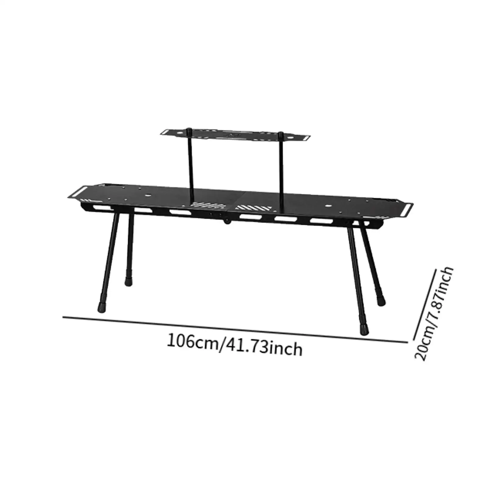 Extendable Igt Combination Table Iron Sturdy Versatile Detachable Camp Table for Fishing Parties Beach Trips Backyard Outdoor