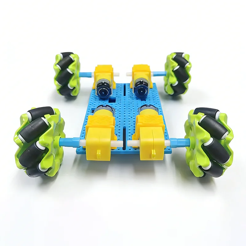 Mecanum Wheel Robot Car Kit TT Motor DIY Educational Vehicle for STEM Teaching Lab Experiments Complete with Matching Screws set