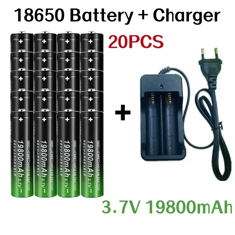 Rechargeable Battery for Remote Control Screwdriver, 18650 Battery, 19800mAh, 3.7V Charger, 18650Li-ion Batteries, Newest, 2024