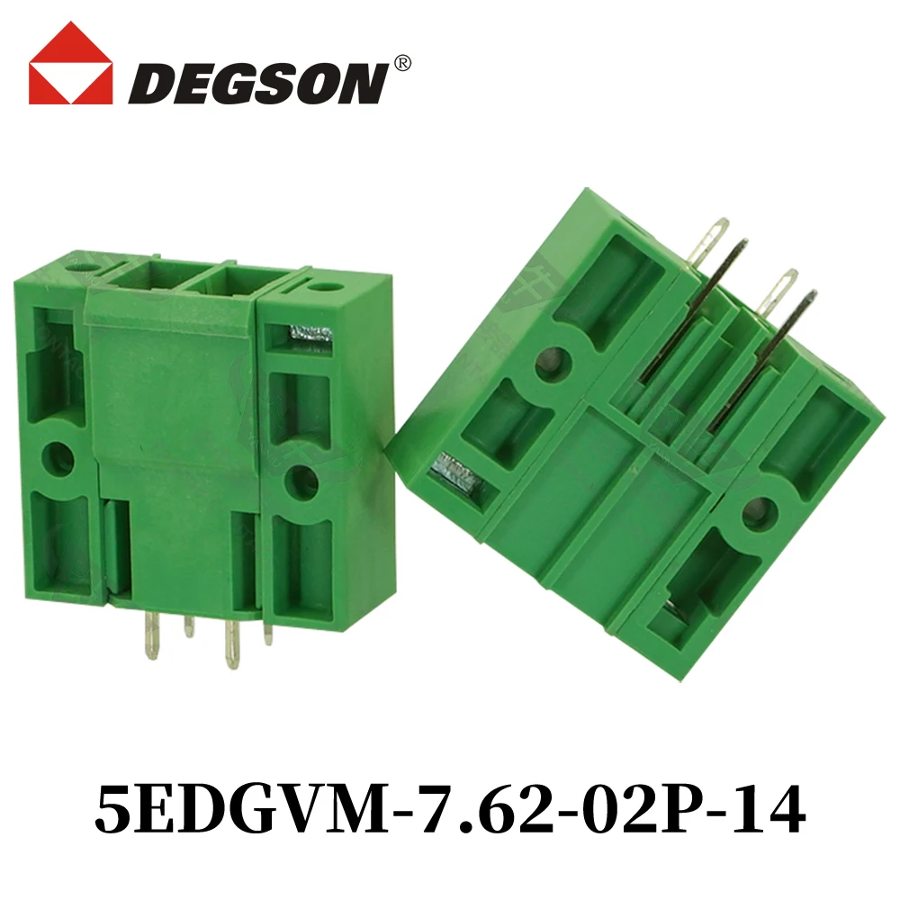 

DEGSON 5EDGVM-7.62-04P-14-00ZH Съемный разъем Клеммные колодки для печатной платы Зеленый KF5EDGVM 2P-12P PCV4-GF Phoenix Contact 32A 400V