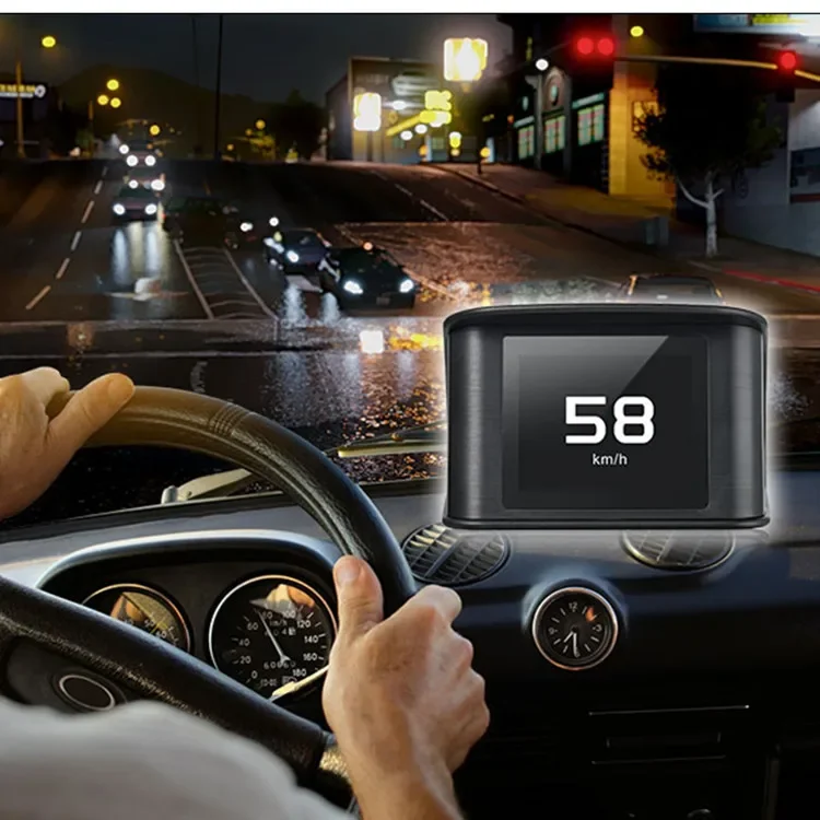 Smart car monitor HD LCD screen driving computer GPS car general HUD head-up display