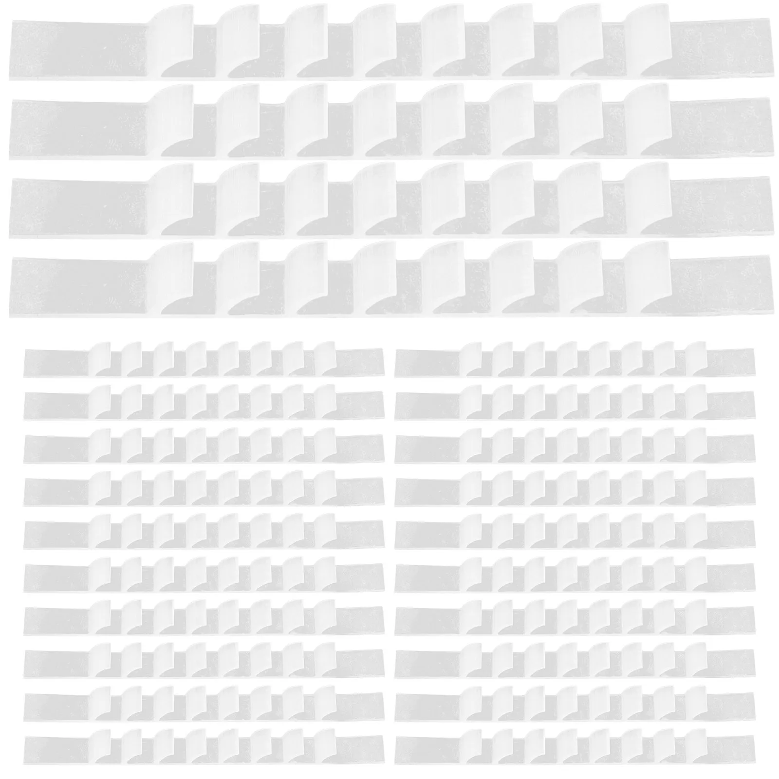 100 قطعة سيليكون المضادة للانزلاق شماعات شرائط لاصق شماعات ملابس السيطرة غير تساقط خزانة اكسسوارات مكافحة تساقط شرائط #2