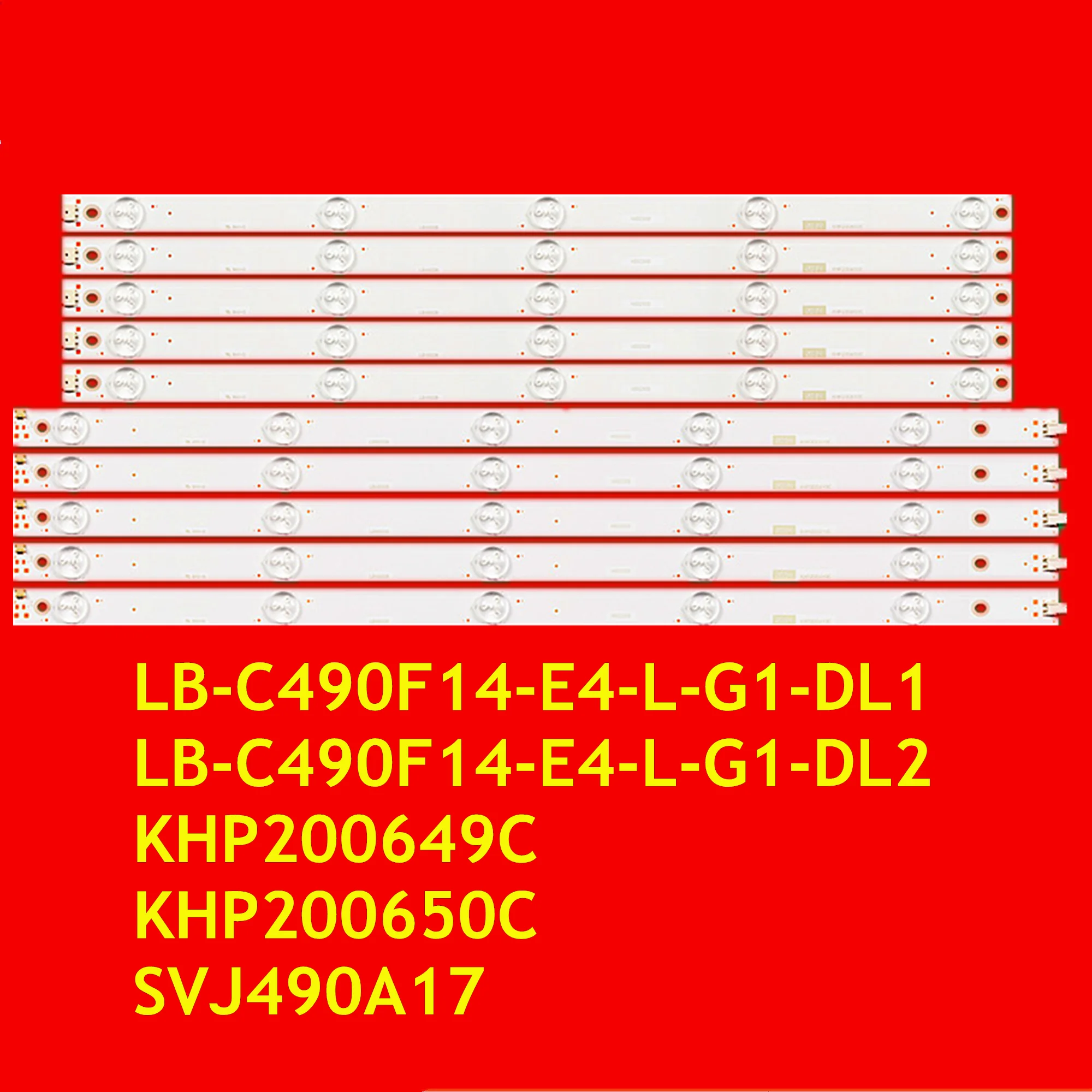 LED Strip for 49D2000 49D3700i UD49D6000i LE49A509 LE49A6R9 LB49006 SN49ABD2100 SN049LD1200E-SSTCF KHP200649C KHP200650C B