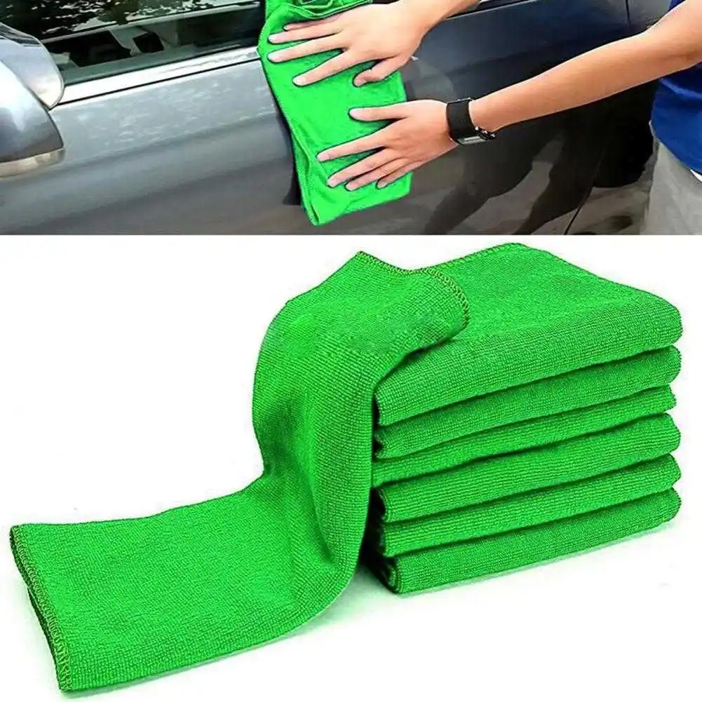 30X30cm Microfiber Towels Car Care Washing Cloth Micro Fiber Rag Car Winter Accessories Auto Detailing Polishing Cloth