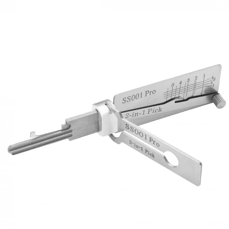 Schlüsseldienst-Werkzeug 2-in-1 SS001 PRO SS002 PRO für Türöffner, Messwerkzeug, Hauptschlüssel, Handöffner für Zivilschlösser, professionelle Schlosserwerkzeuge – Detail 5