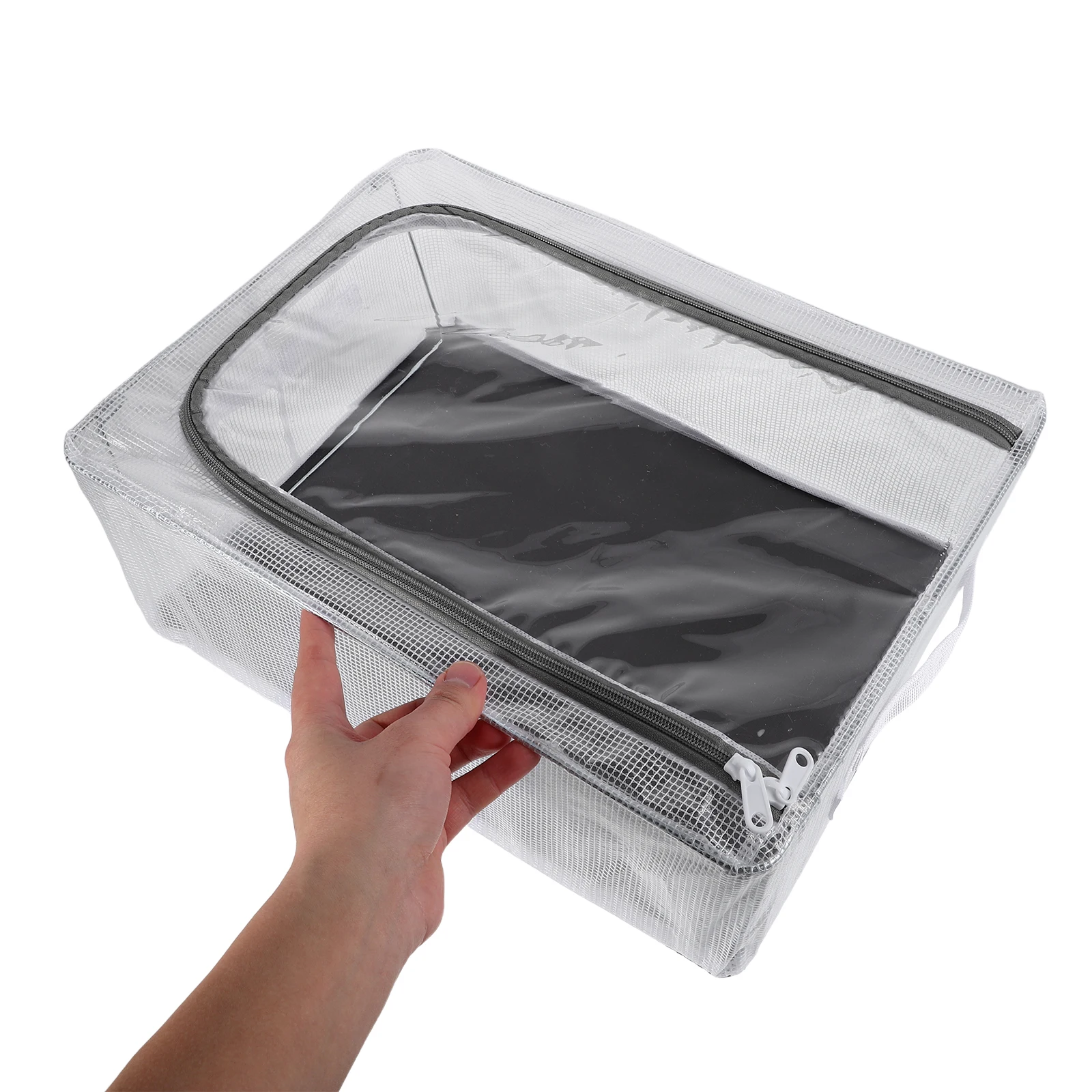

Hat Storage Box for Baseball Caps Plastic Organizer with Lid Stackable Dust Proof Container Easy Access Travel Case