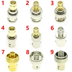 2Pcs BNC MALE Female To SMA RP SMA Male Female RF Connector Adapter Test Converter Walkie Talkie antenna adapter Kit Set