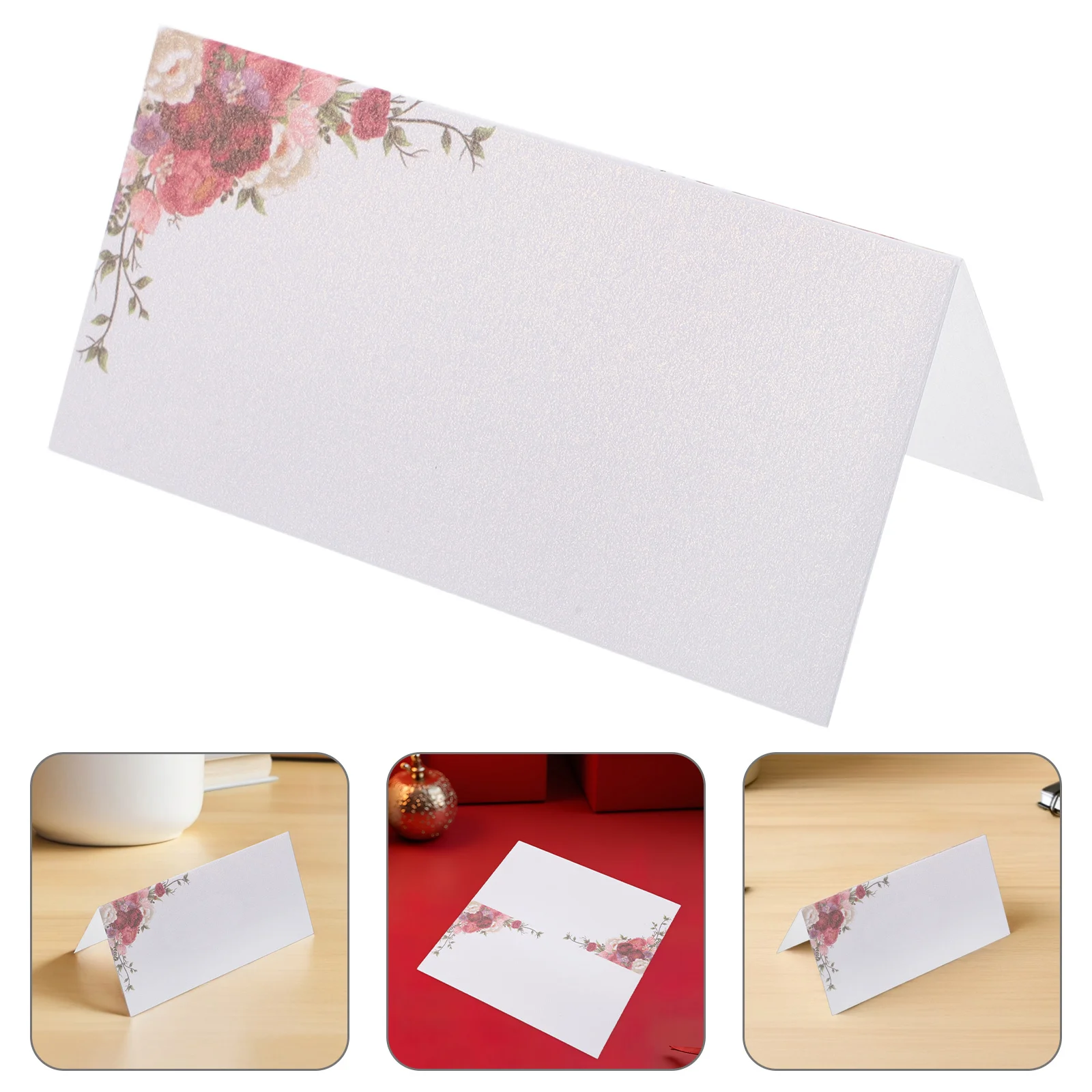 50Pcs Blank Wedding Invitation Cards Smooth Paper DIY Handwritten Style for Weddings Parties Birthdays Plain Cards and Envelopes