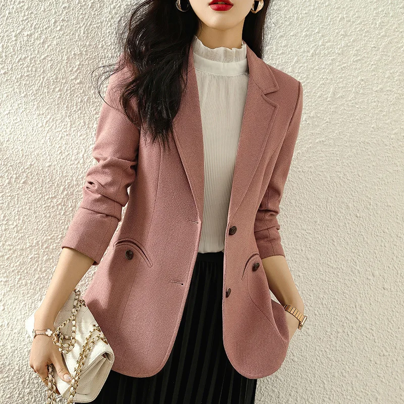 

Женский деловой пиджак, пальто, женский однобортный пиджак с длинными рукавами для офиса, женская рабочая одежда, женские пиджаки, верхняя одежда