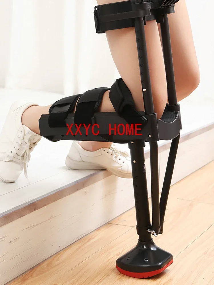 Imagem -03 - Single-leg Telescoping Walking Stick Aids Knee Walker Muleta Assistida Hands Support