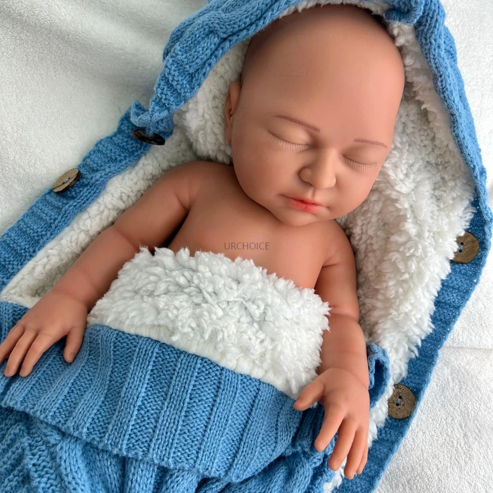 Handgemaakte 22 inch zachte siliconen herboren babymeisje prachtige textuur Details waterdichte pop voor fotografie kerstcadeau