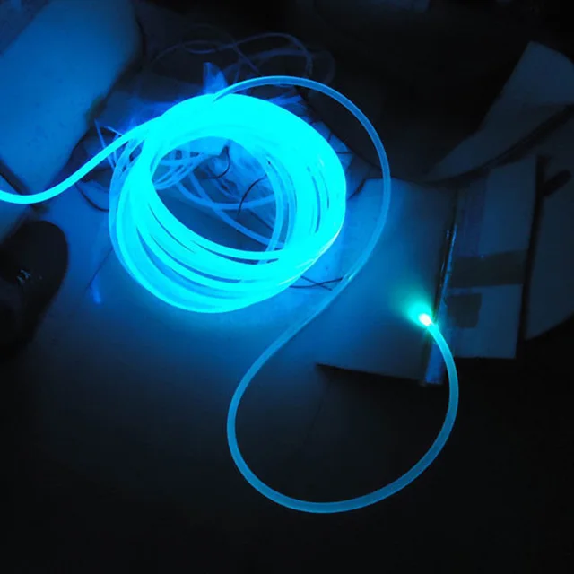Kabel światłowodowy PMMA Side Glow 1,5 mm/2 mm/3 mm/4 mm do samochodowych świateł LED Jasne i oświetlacz światłowodowy LED Dekoracja silnika