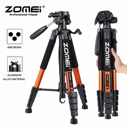 187cm/73'' Zomei Floor Tripod for Spotlight Video,360°Rotation Panorama Tripod for Professional Digital Photo Camera Canon Phone