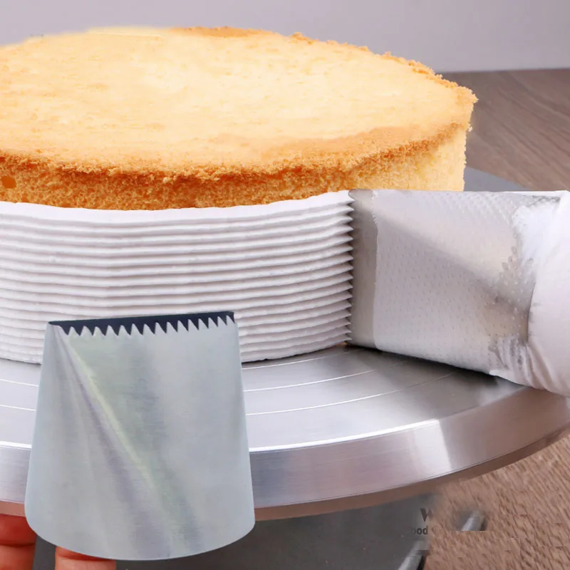 Ponadgabarytowe DIY ciasto do robienia kremów Cupcake narzędzia ze stali nierdzewnej usta kwiat Lcing dysze do rurociągu kuchnia dekorowanie ciast pieczenie