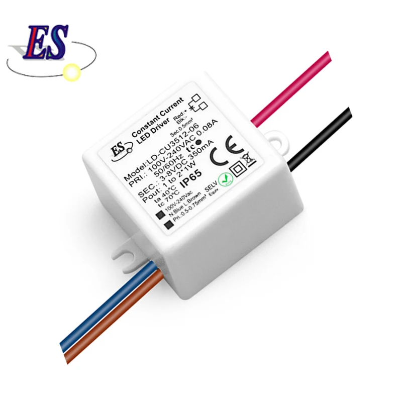 ES Driver 2.4-3.6W AC/DC Constant Current 350ma LED Downlight driver Ceiling lamps transformer Window lighting Power Adapter