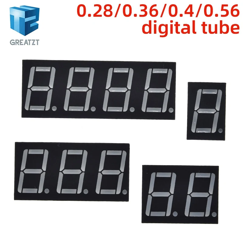 0.28/0.36/0.4/0.56 inch LED display 7 Segment 1/ 2 / 3 / 4 Bit Digit Tube Red Common Cathode / Anode Digital led 7segment
