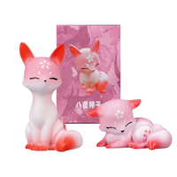 9CM Anime Game Genshin Yae Miko Fox Form Model Toy Gift Car Desktop Ornament Action Figure Two Styles Boxed