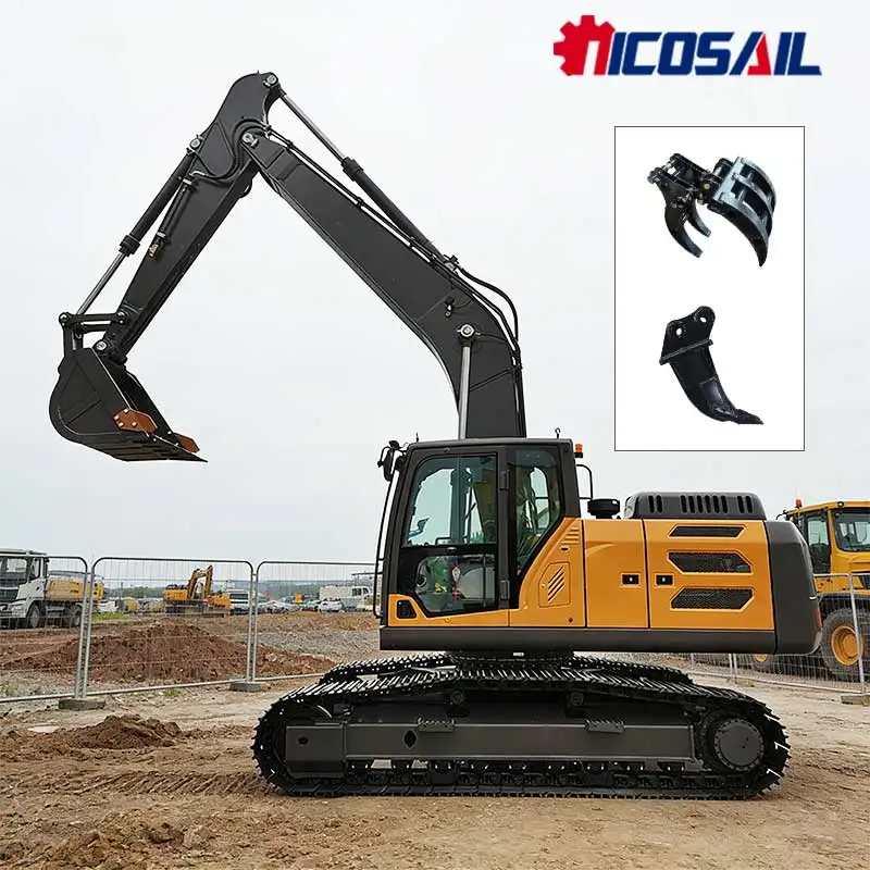 

23 Ton Heavy Duty Crawler Excavator Euro 5 Certified Large Digger for Mining Quarry and Construction Projects