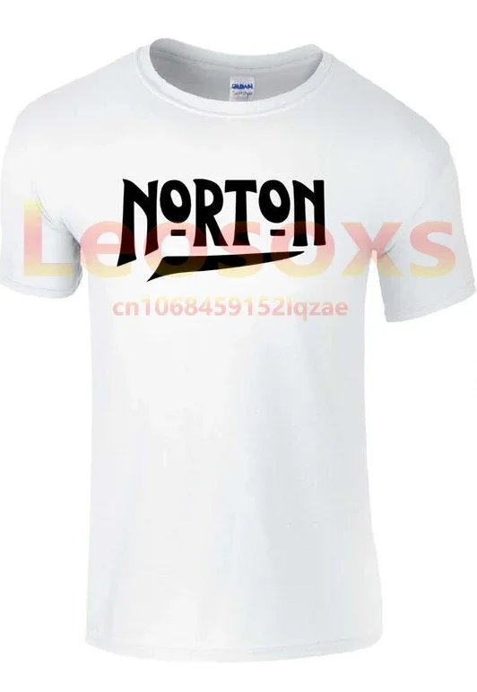 Men's T-shirt NORTON MOTORCYCLE black 902 pure cotton printed cotton T-shirt topNO.1