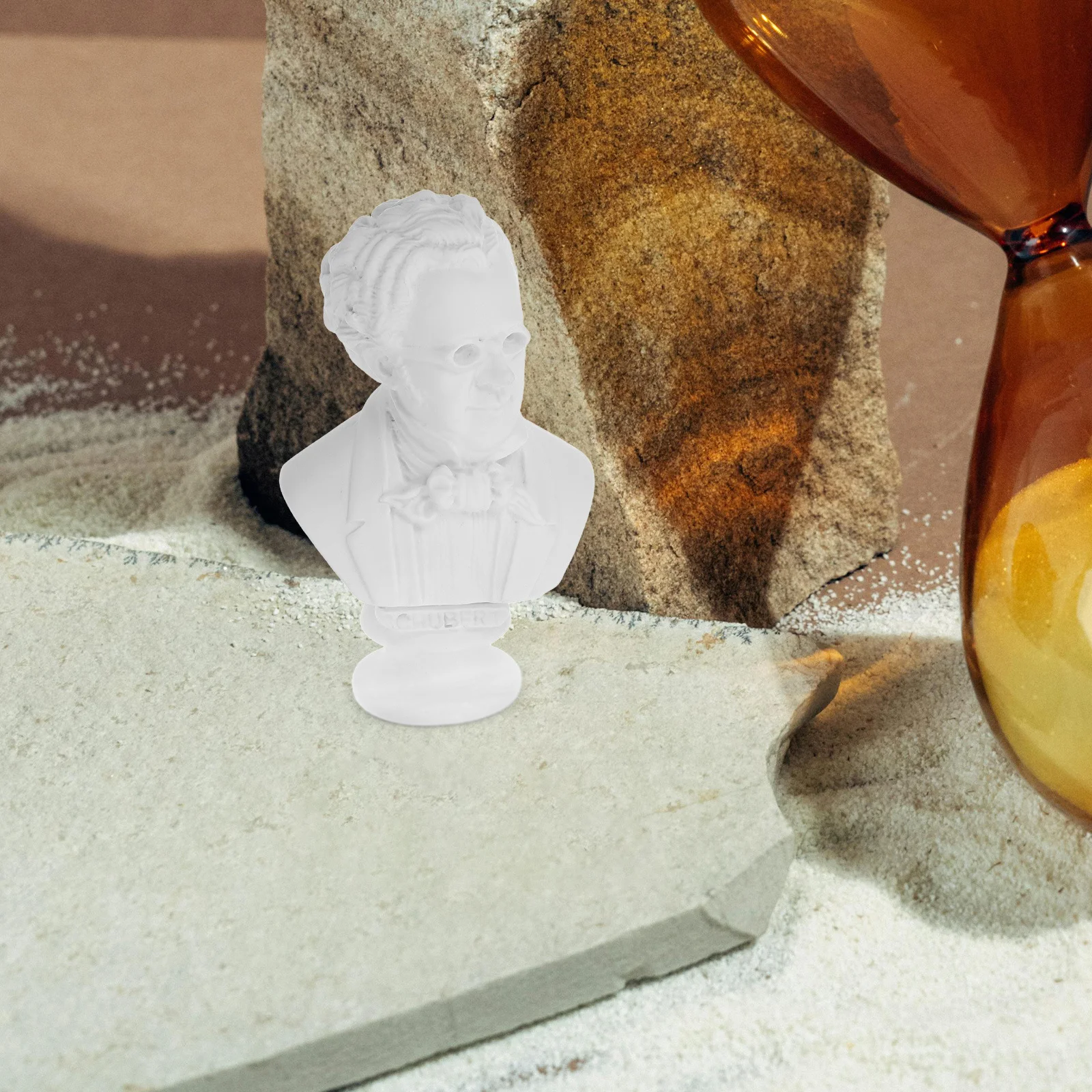 الراتنج الموسيقار تمثال نصفي صغير تمثال نصفي صغير النمط الأوروبي سطح المكتب الديكور مكتب المنزل النحت الصغيرة