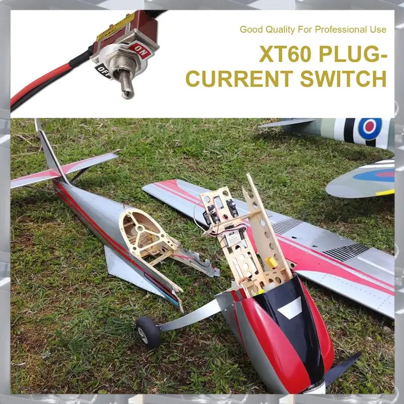 A84F-Current Switch Avionics Battery ESC XT60 Plug Power Supply High Current High Load Switch ESC