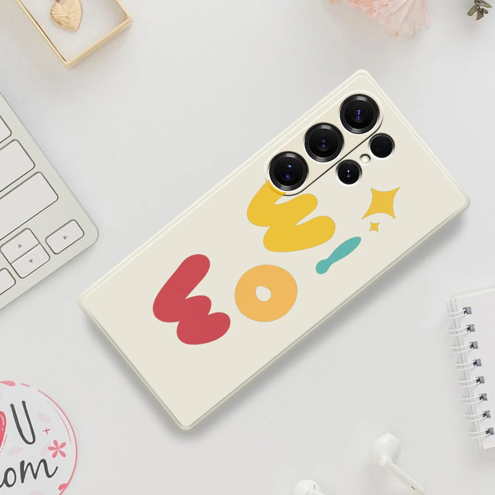 حافظة لهاتف سامسونج جالاكسي S21 S22 S23 S24 S25 Ultra Plus 5G S20 FE S10 Plus S21 FE S23FE S24FE غطاء سيليكون ملون