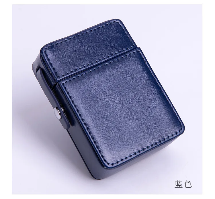 Tasche Leder Zigarettenetui Feuerzeug Tasche Box Lagerung Organizer Rauchen Werkzeuge Zubehör wasserdicht Zigarre Mann Geburtstagsgeschenk – Detail 6